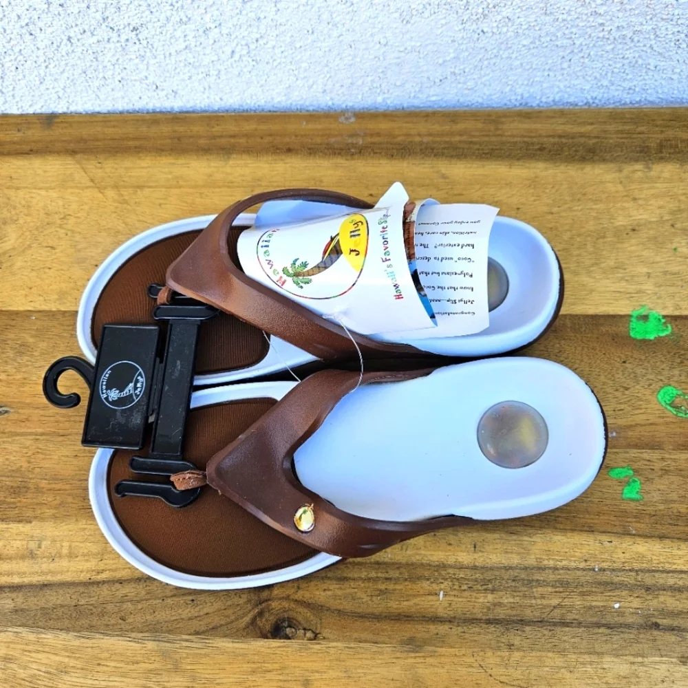 Hawaiian Jellys Ultra Comfort Coconut Fruit Unisex Flip Flop Sandal Wome… - Picture 9 of 16